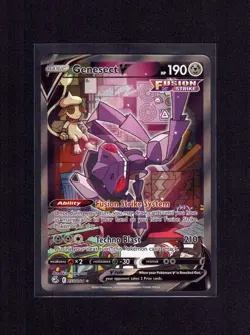 2021 Pokemon SWSH08 Fusion Strike GENESECT V #255 Alternate Full Art Ultra Rare - Image 1