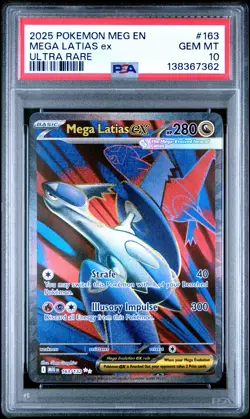 2025 POKEMON MEG EN-MEGA EVOLUTION ULTRA RARE #163 MEGA LATIAS EX PSA 10 - Image 1
