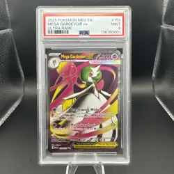 2025 Pokemon Mega Evolutions EN Mega Gardevoir Ultra Rare Graded PSA 9 Slab - Image 1