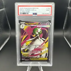 2025 Pokemon Mega Evolutions EN Mega Gardevoir Ultra Rare Graded PSA 9 Slab - Image 4