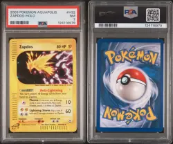 2003 POKEMON AQUAPOLIS #H32 ZAPDOS-HOLO PSA 7 - Image 2