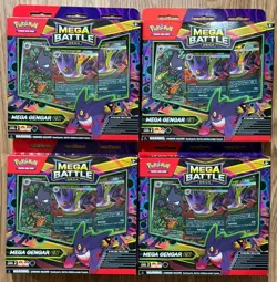 Lot Of 4! Pokemon TCG Mega Battle Deck - Mega Gengar EX With Haunter IR Promo - Image 1