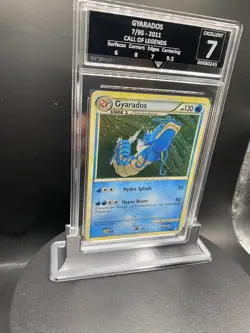 Pokemon 2011 Gyarados 7/95 Holo Call of Legends Grade 7 EX- MT - Image 5