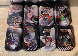 Pokemon TCG: Black Bolt & White Flare Mini Tins X8 -Full Art Set In Hand SEALED - Image 3