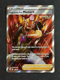 Single Strike Styler Mustard 163/163 Full Art Battle Styles Pokemon TCG NM/MINT - Image 1