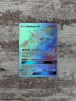 Heatran GX (Secret) 238/236 Sm-Unified Minds Holo Pokemon TCG - NM - Image 1