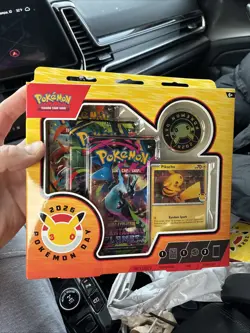 New Sealed Pokemon Day 2026 Collection, 3 Packs & Pikachu Promo In hand - Image 1