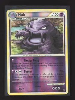 Pokemon Undaunted #31/90 Reverse Holo Muk - Image 1