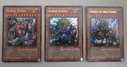 YuGiOh Great Sphinx Set Of 3 Andro, Teleia, and Theinen Ultra Rare EP1 - Image 1