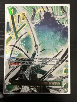 Demon Aura Nine Sword Style Asura Blades Drawn Dead Man's Game Alt Art OP12-037 - Image 1