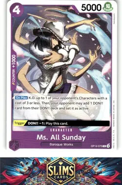 OnePiece TCG - Ms. All Sunday Near Mint or Better B2G1 - Image 1