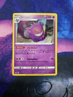 Gengar 85/202 - Sword & Shield Holo Rare Pokemon TCG Card Near Mint NM - Image 1