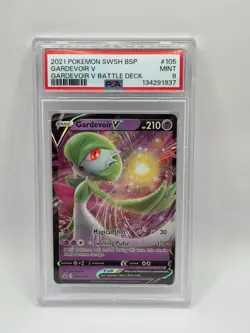 PSA 9 2021 Pokemon Card Gardevoir V Black Star Promo SWSH105 NM Sword & Shield - Image 1