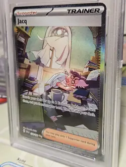 PSA 9 Mint Jacq Graded Pokemon Card #250 Scarlett & Violet 2023 - Image 2