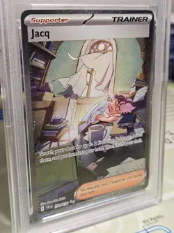 PSA 9 Mint Jacq Graded Pokemon Card #250 Scarlett & Violet 2023 - Image 3