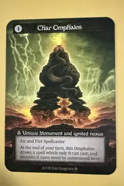 Char Omphalos Non-Foil Sorcery Contested Realm Gothic Unique Card TCG - Image 1