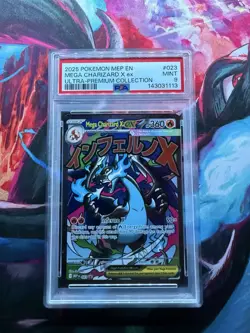 Pokemon TCG Charizard x Ex Ultra Premium Collection PSA Mint 9 Card Promo - Image 1