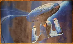 USS enterprise 1701 D Playmat card game desk Mouse Pad TCG CCG MTG 24 x 14 inch - Image 1