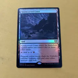 MTG 1x FOIL Stormcarved Coast Innistrad: Crimson Vow Magic the Gathering x1 NM - Image 1