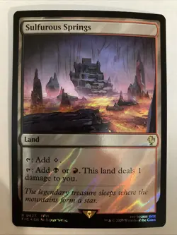 Sulfurous Springs (Surge Foil) 0427 (NM) Final Fantasy FIC Magic MTG - Image 1