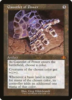Gauntlet of Power - Foil Retro Frame DMR LP MTG - Image 1