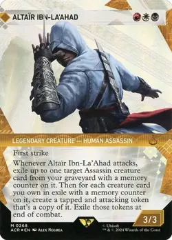 Altair Ibn-La'Ahad - Textured Foil Extended Art Showcase ACR LP MTG - Image 1