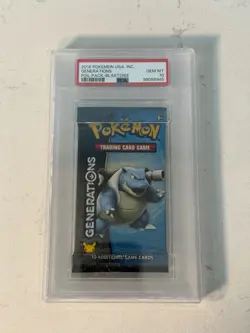 RARE 2016 PSA 10 GENERATIONS Blastoise Booster Foil Pack Pokemon PSA 10 GEM MINT - Image 5