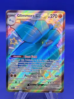 Glimmora Ex 218/091 Full Art Shiny Ultra Rare - Paldean Fates - Pokemon TCG - NM - Image 1