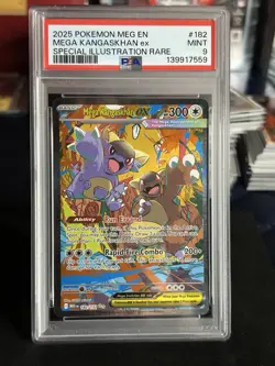 2025 POKEMON MEGA EVOLUTION SPECIAL ILLUSTRATION RARE MEGA KANGASKHAN EX PSA 9 - Image 1