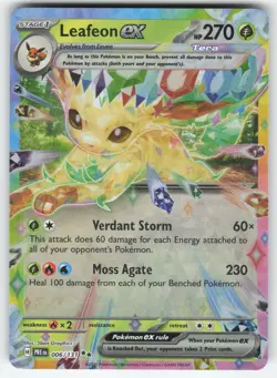Leafeon ex 006/131 Pokemon TCG SV: Prismatic Evolutions NM - Image 1
