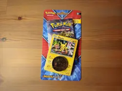 Pokemon XY BREAKpoint Blister Pack - Pikachu XY95 Promo + Groudon Coin - Sealed - Image 1