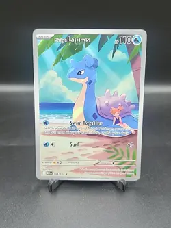 Pokemon TCG Destined Rivals Misty's Lapras 194/182 NM Illustration Rare Holo - Image 1
