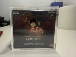 Box One Piece op 01 OP-01 Romance Dawn BLUE BOTTOM FIRST WAVE eng+ Acrylic Case - Image 1