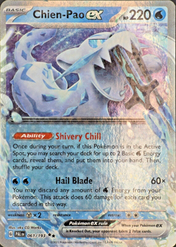 Pokemon TCG Chien-Pao ex Scarlet & Violet Paldea Evolved 61/193 Double Rare Card - Image 1