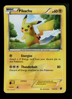 #3 Pikachu 115/114 Black & White 2011 Secret Rare Holo Pokemon Card TCG - Image 1