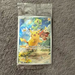 Pikachu 027 Sv: Scarlet & Violet Promo Cards Holo (SEALED) - Image 1