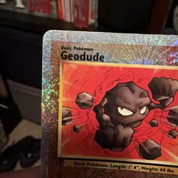 Pokemon TCG Geodude Reverse Holo Card 77/110 Legendary Collection 2002 - Image 2