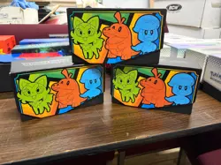 POKEMON: SCARLET & VIOLET CARD set of three boxes (EMPTY). - Image 1
