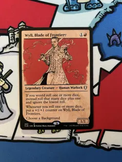 Wyll, Blade of Frontiers x1 Mtg Rulebook Showcase Battle for Baldur’s Gate - Image 1