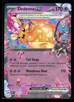 2023 Scarlet & Violet Paldea Evolved Dedenne ex Double Rare #93 - Image 1