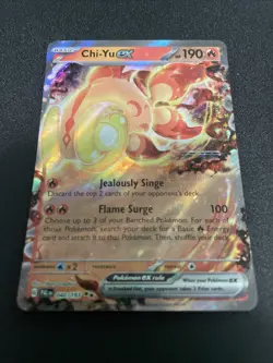 2023 Pokemon S&V Paldea Evolved Chi-Yu ex 40 /193 Art Holographic Holo Rare - Image 1