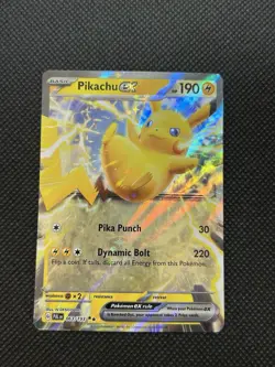 Pokemon TCG Paldea Evolved Pikachu EX 63/193 Double Rare - Image 1