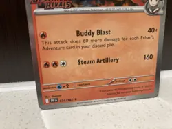 Ethan's Typhlosion 034/182 Pre Release STAMPED Promo Destined Rivals Pokemon - Image 2