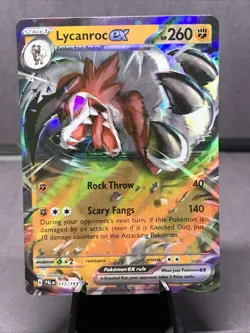 Pokemon TCG Lycanroc EX 117/193 Paldea Evolved Ultra Rare Holo NM/M 2023 - Image 1