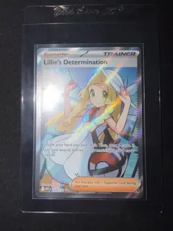 Lillie's Determination 169/132 Me01: Mega Evolution Holo Pokemon TCG Ultra Rare - Image 1
