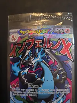 Sealed Pokemon Mega Charizard X ex 023 Me: Mega Evolution Promo Holo - Image 2