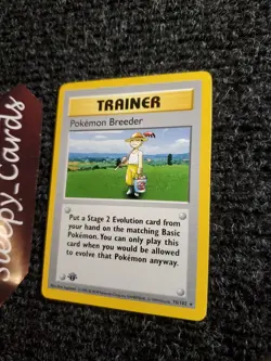 Pokemon Breeder 76/102 - Base Set 1st edition shadowless English (1999) - NM - Image 2