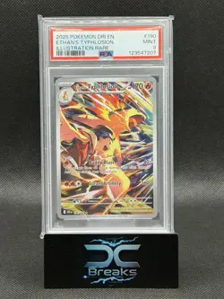Pokemon TCG Ethan's Typhlosion Destined Rivals Illustration Rare 190/182 PSA 9 - Image 1
