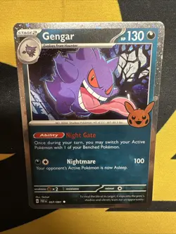 Pokemon TCG Halloween Trick Or Trade 2024 Gengar #57/91 Cosmos - Image 2