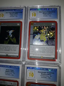 METAZOO 2021 CGC 10 PRISTINE HOLO LOT FOUR X4 CARDS HOLIDAY PROMOS 2ND EDITION - Image 3